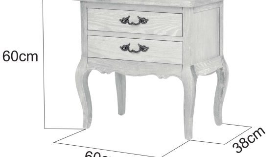 Miniaturka 17 - Szafka Nocna Francuska z Giętymi Nogami i Metalowymi Uchwytem – Venezia Oak