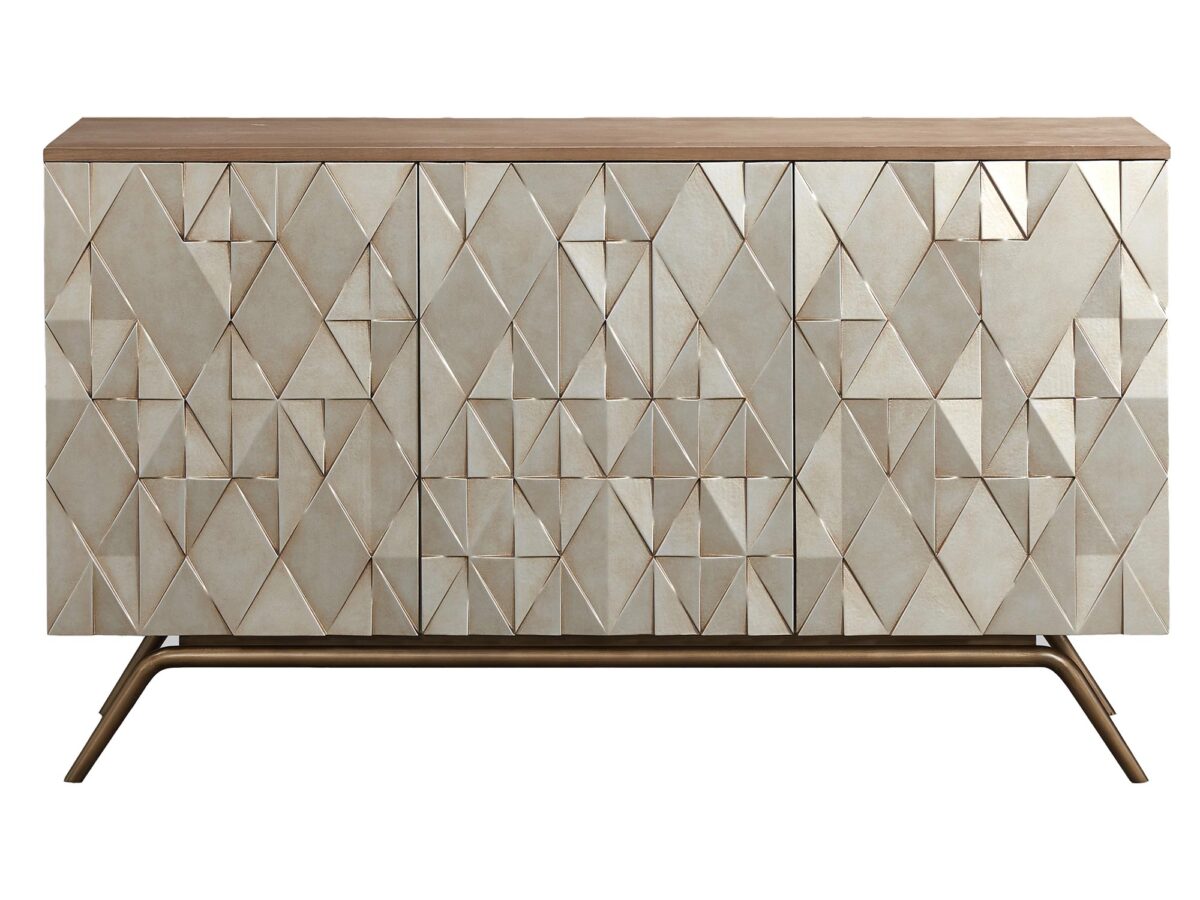 Vintage Holzkommode champagnergold Eleganza
