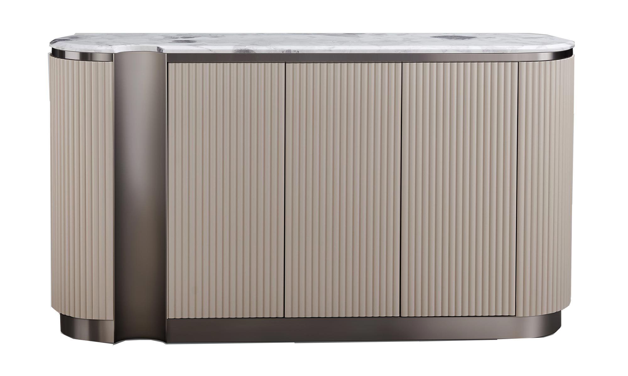 Luksusowa komoda z marmurowym blatem, złote akcenty, nowoczesny styl