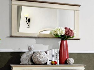 Miniatura 3 - Detail drewnianych szuflad komody ve stylu prowansalskim barva krémový