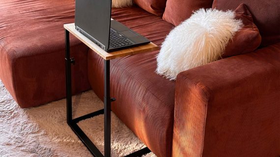 Miniaturka 5 - Stolik Pomocniczy Regulowany Drewniano-Metalowy – Metron