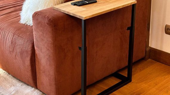 Miniaturka 6 - Stolik Pomocniczy Regulowany Drewniano-Metalowy – Metron