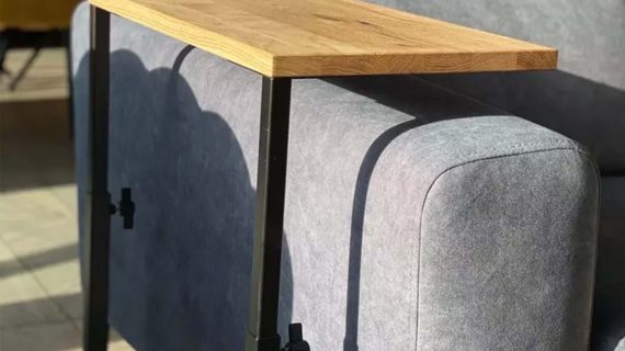 Miniaturka 7 - Stolik Pomocniczy Regulowany Drewniano-Metalowy – Metron