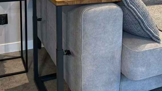 Miniaturka 8 - Stolik Pomocniczy Regulowany Drewniano-Metalowy – Metron