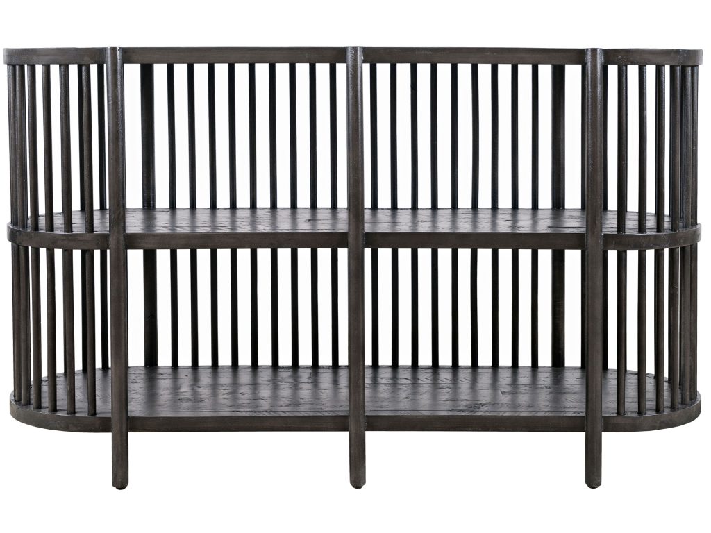 Ciemnobrązowa Komoda Boho z Pionowymi Szczebelkami z Akacji – Avola