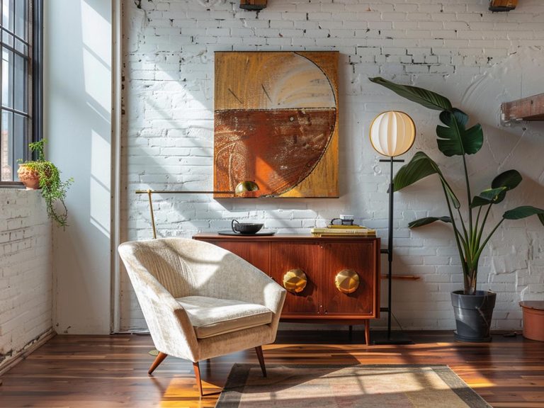 Aranżacja salonu z designerskim fotelem