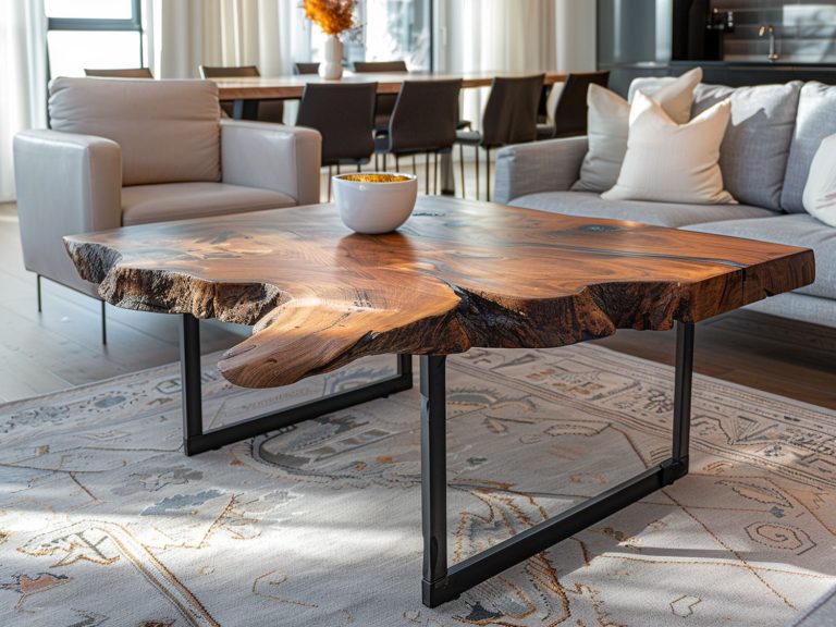 Nowoczesne stoliki kawowe z stylowym blatem