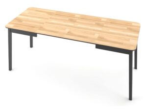 Miniatura 2 - Rozkládací stůl s dubovou deskou na grafitových kovových nohách