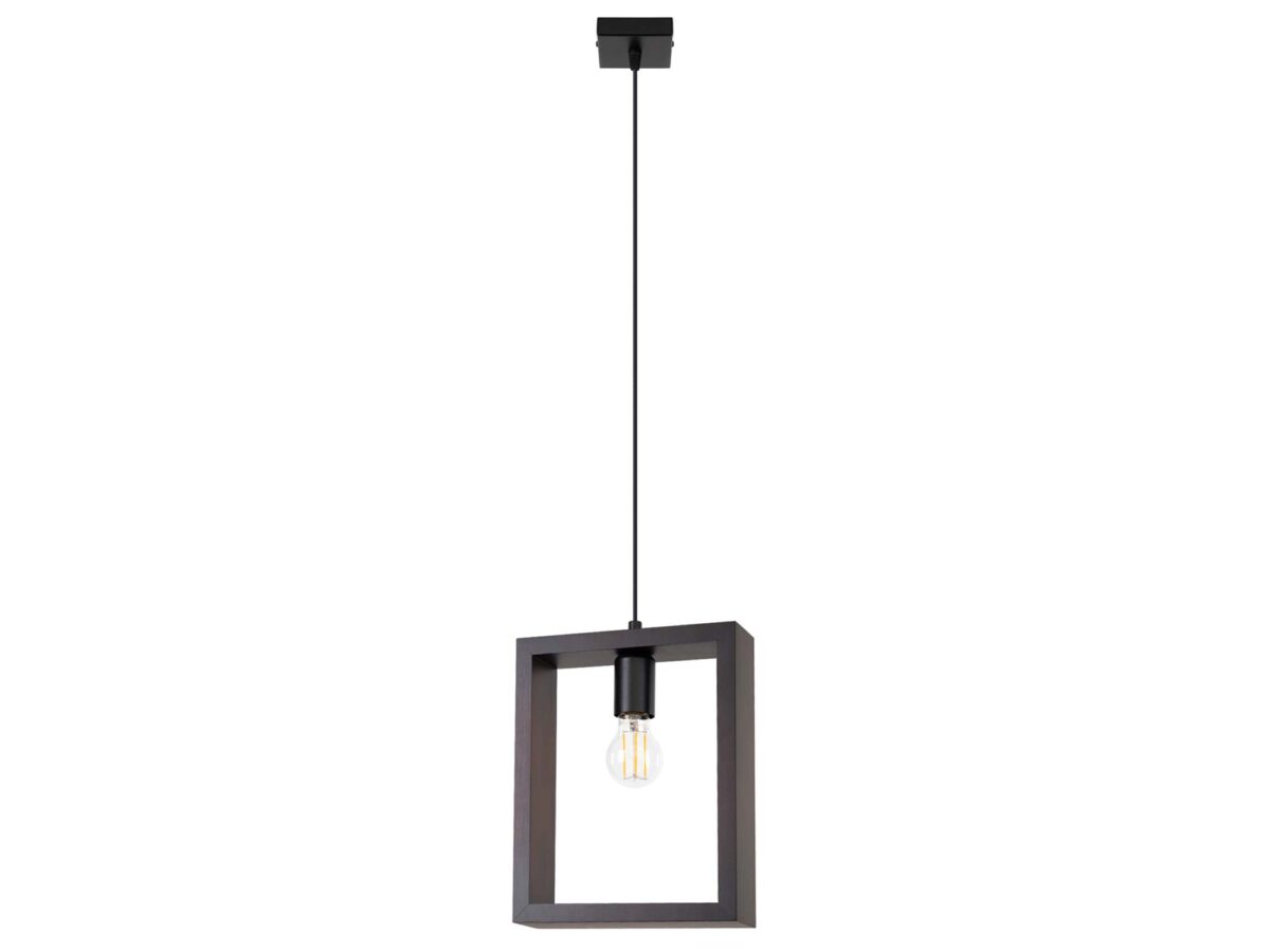 Elegante Hängeleuchte aus Holz wenge ARVIO