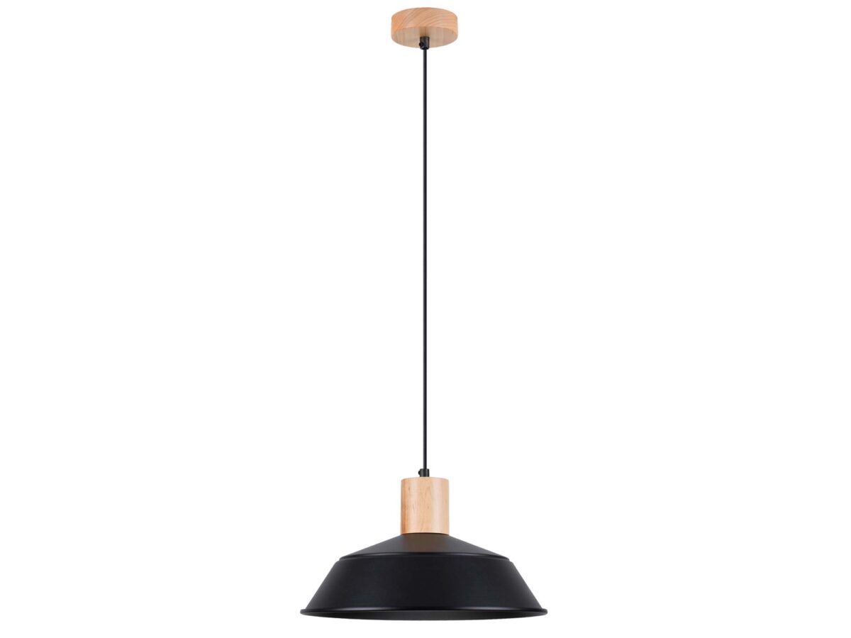 Schwarze Hängeleuchte FIORA