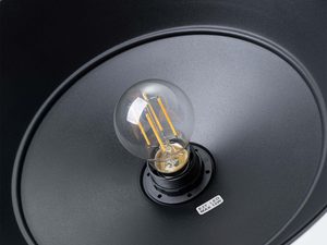 Miniaturka 11 - Żarówka dekoracyjna LED w czarnym metalowym kloszu lampy wiszącej