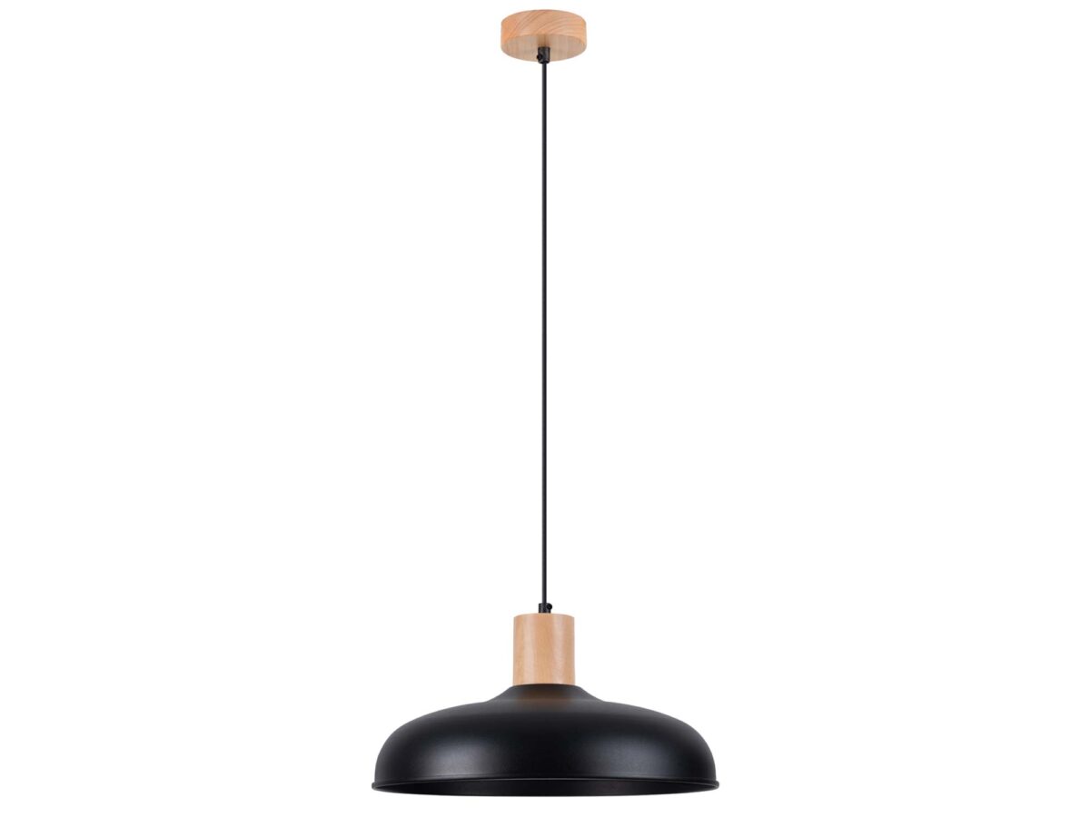 Moderne schwarze Pendelleuchte INTEO
