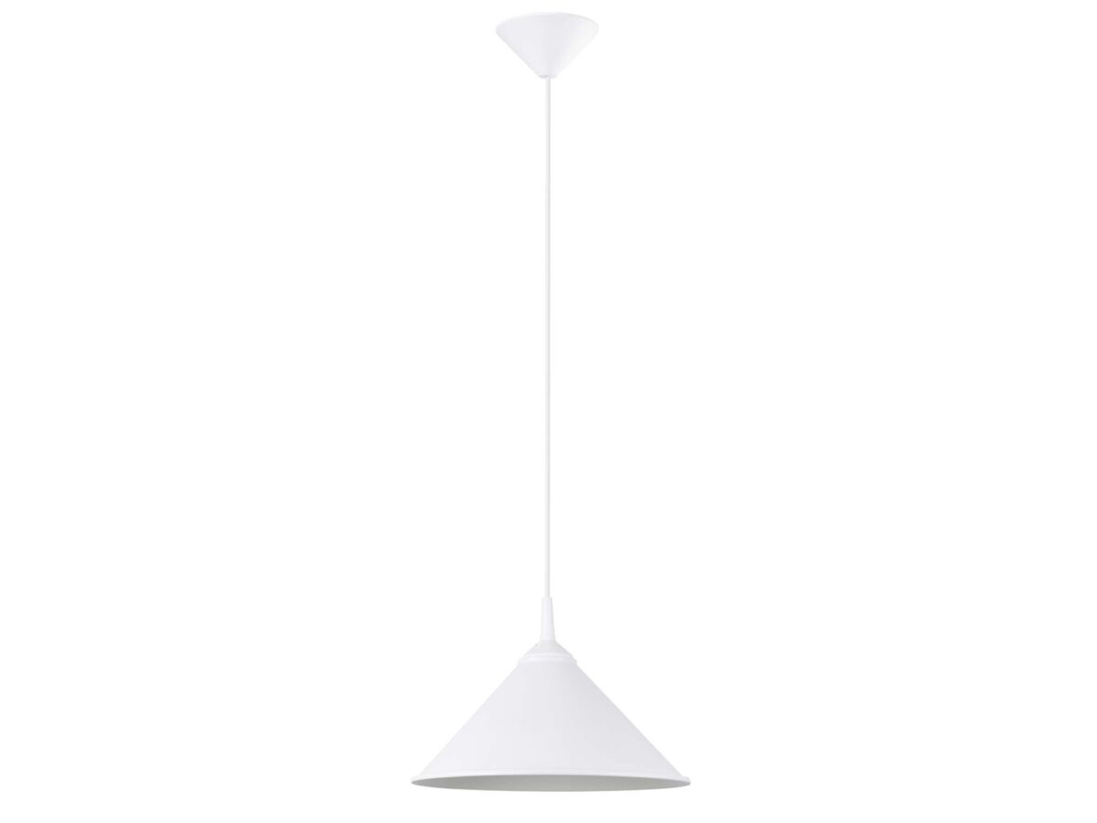 Elegante weiße Pendelleuchte ZORIA