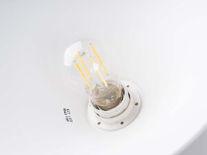 Miniaturka 10 - Żarówka LED filamentowa w gnieździe E27 lampy wiszącej białej