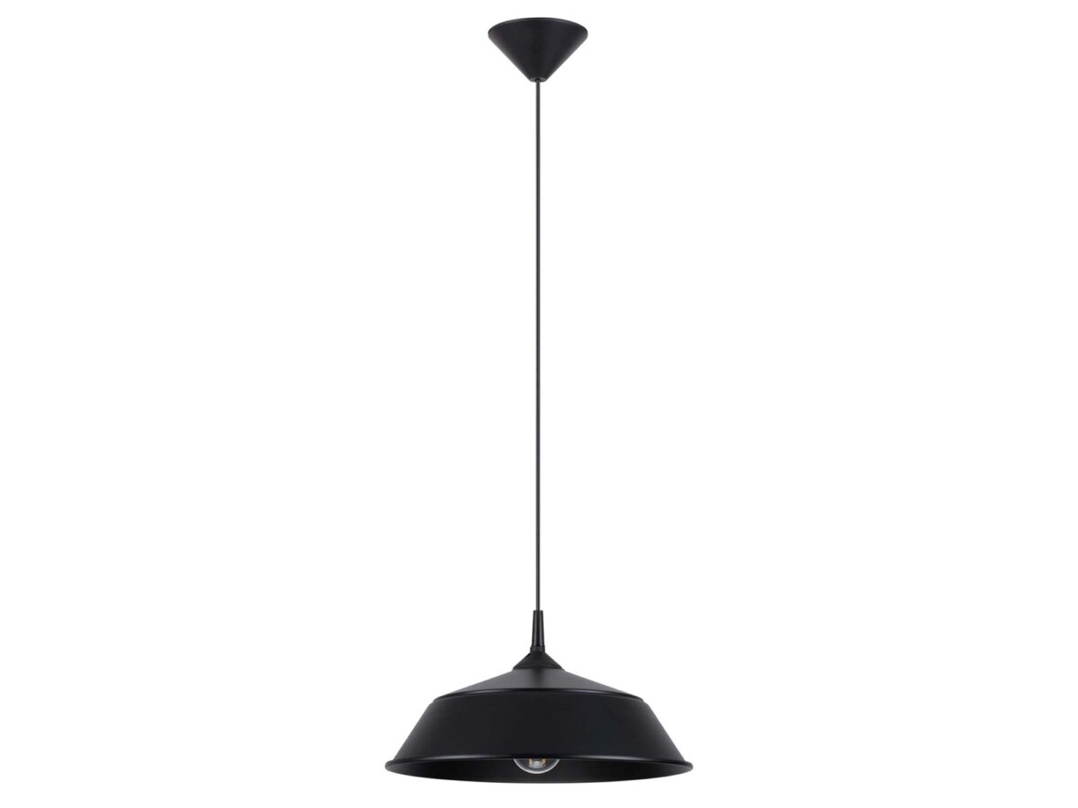Schwarze Pendelleuchte 34 cm 74 cm FRANEL