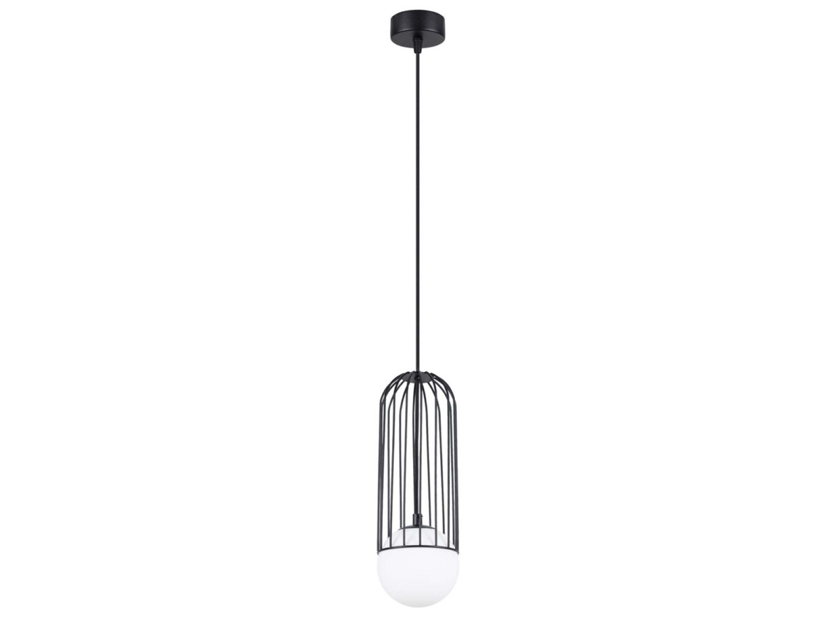 Moderne schwarze Pendelleuchte BRENTA 1