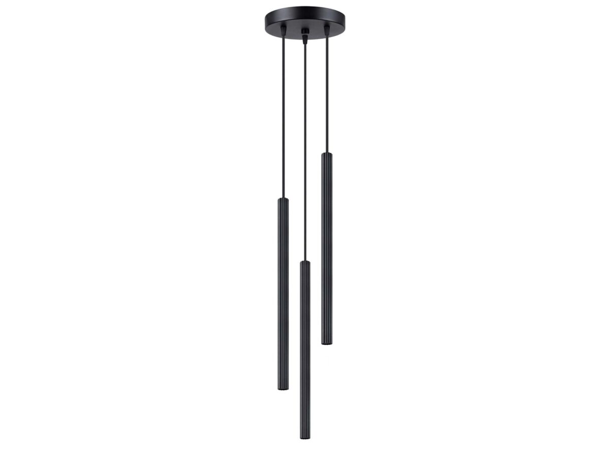 Schwarze Pendelleuchte ARCANA 3P