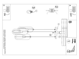 Miniaturka 15 - Instrukcja montażu lampy wiszącej ze schematem podłączenia elektrycznego