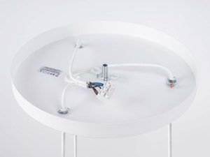 Miniaturka 10 - Podsufitka lampy wiszącej białej z okablowaniem montażowym