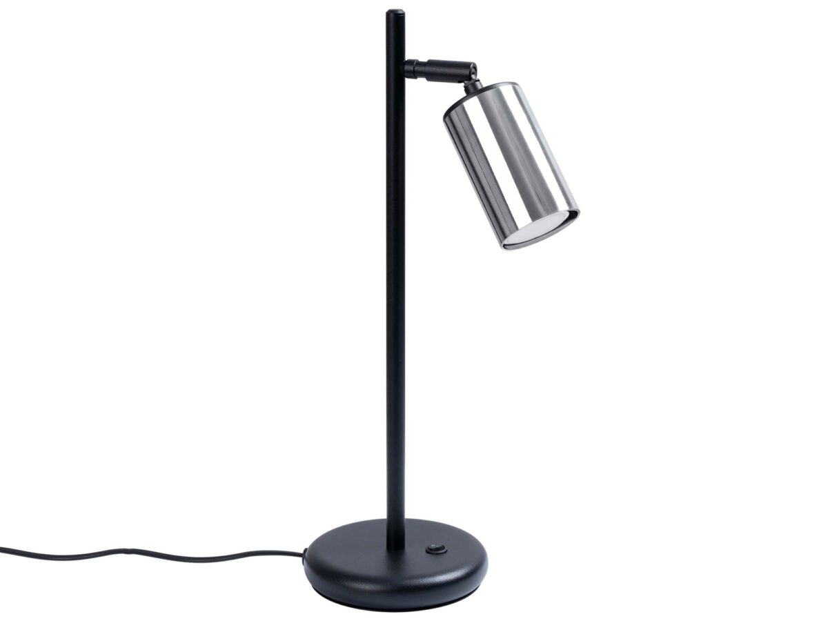 Moderne Schreibtischlampe schwarz chrom WIMEX