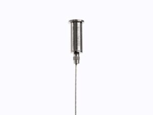 Miniaturka 12 - Metalowy uchwyt sufitowy lampy wiszącej LED z linką stalową zbliżenie