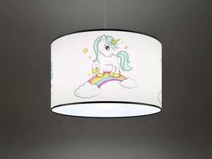 Miniaturka 2 - Dziecięca lampa sufitowa z motywem jednorożca podświetlona