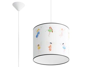 Miniatura 10 - Mala závěsná lampa s bílým stínidlem v bajkowe víly