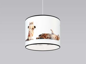 Miniaturka 2 - Sufitowa lampa z abażurem w bawiące się koty packshot