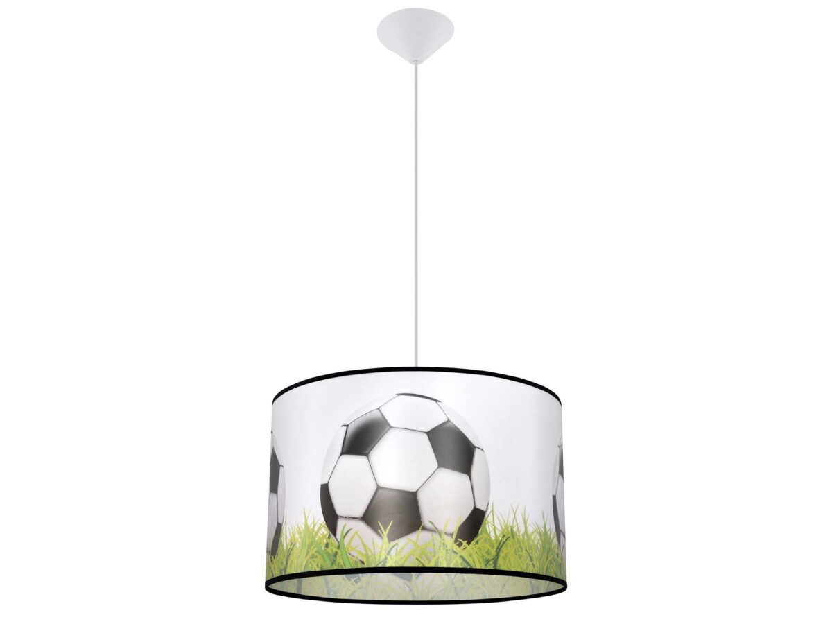 Moderne PVC Hängelampe weiß-schwarz-grün 40 cm ARENA C 40