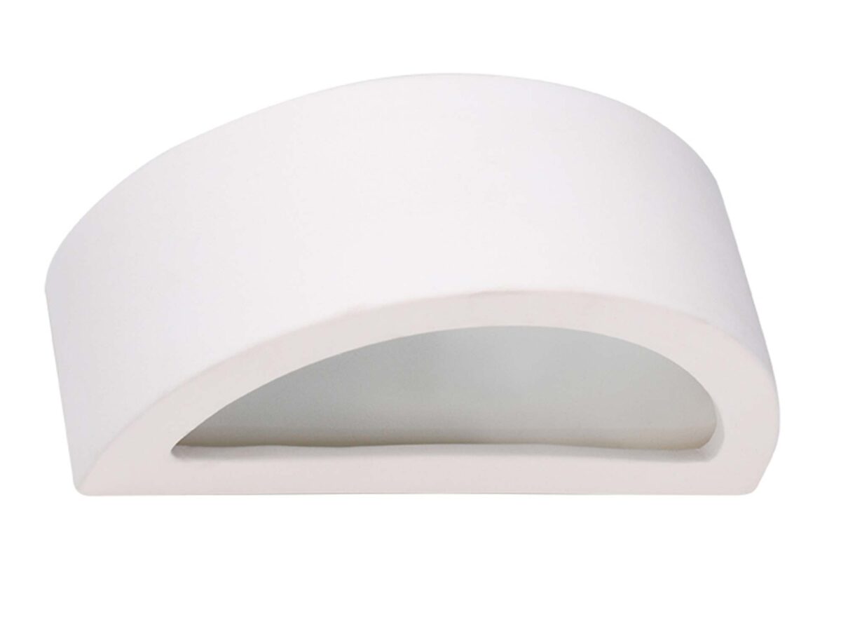 Moderne weiße Keramik-Wandleuchte ASTERIA 30