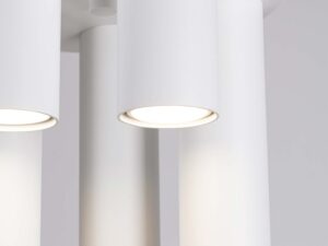 Miniaturka 5 - Świecące tuby białego plafonu sufitowego z ciepłym światłem LED