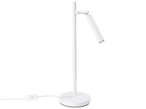 Miniatúra 11 - Biela LED stolová lampa s nastaviteľným tienidlom a okrúhlou podstavou
