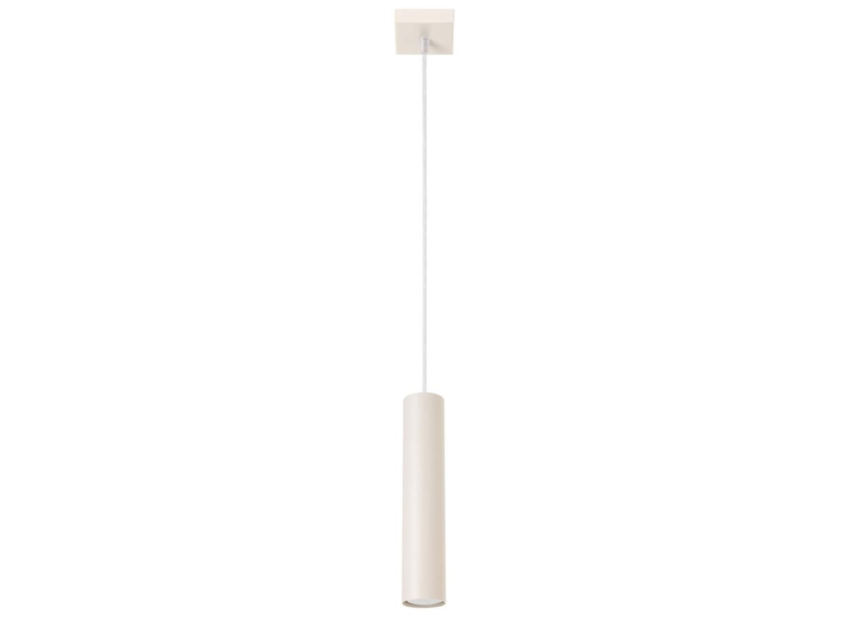 Beige minimalistische Hängelampe NOVEL 1