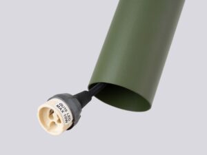 Miniaturka 5 - Metalowy klosz lampy wiszącej z gniazdem GU10 LED