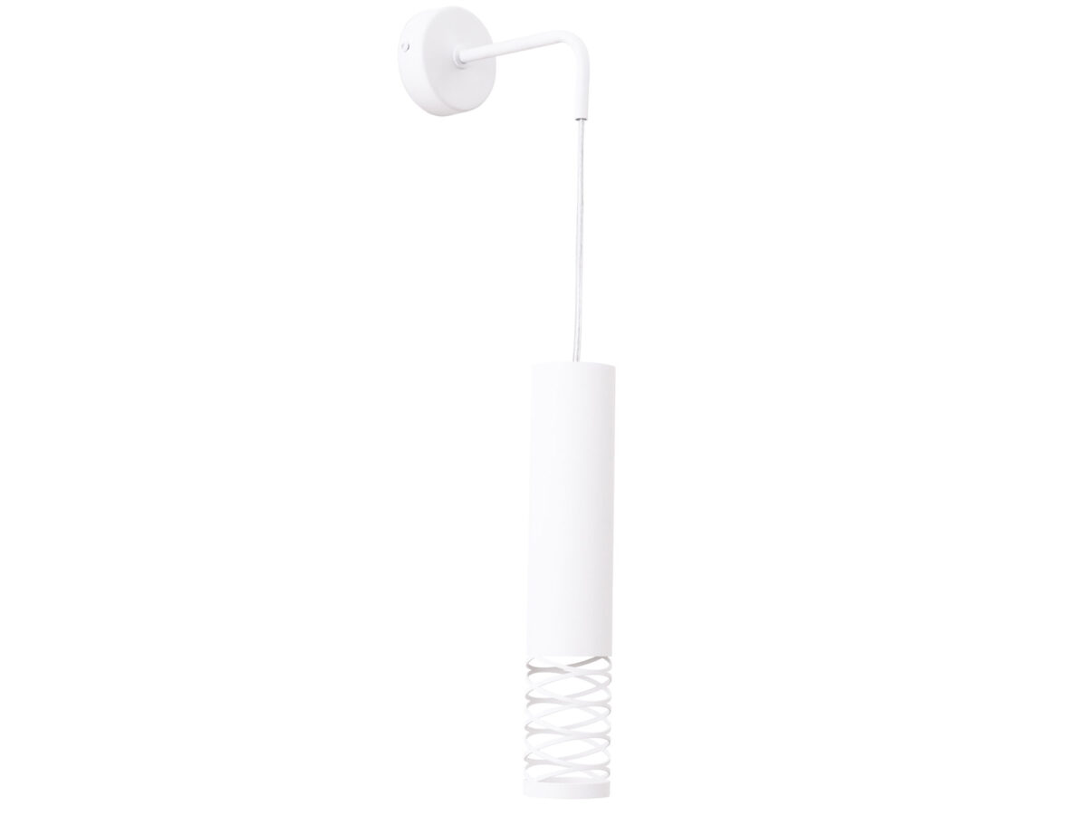 Weiße Wandleuchte 6/30 cm LAMIR