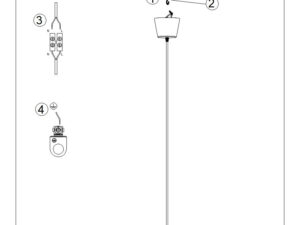 Miniaturka 10 - Lampa wisząca BIRNO beżowa