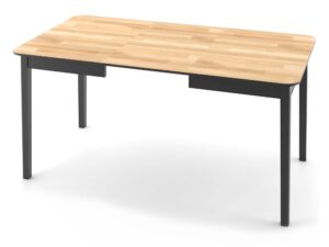 Miniatura 5 - Stůl jídelnyany prostokatny dubový blat na černých nohách