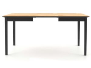 Miniatura 9 - Obdélníkový rozkládací stůl s dřevěnou deskou a černými nohami