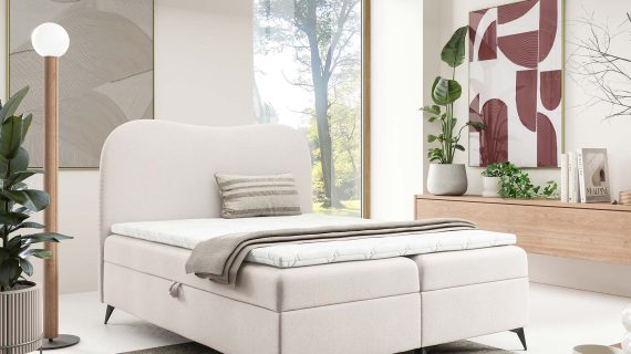 Miniaturka 17 - Loftowe łóżko z pojemnikiem automat sprężynowy Neo