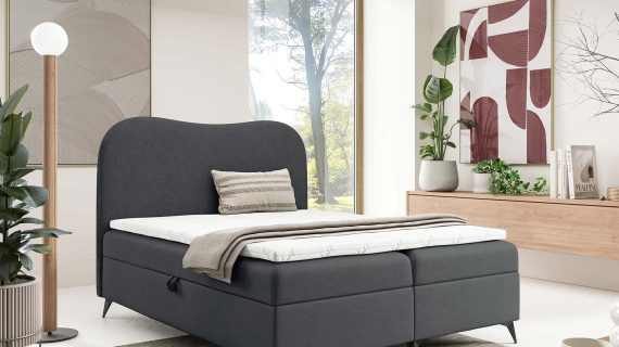 Miniaturka 16 - Loftowe łóżko z pojemnikiem automat sprężynowy Neo