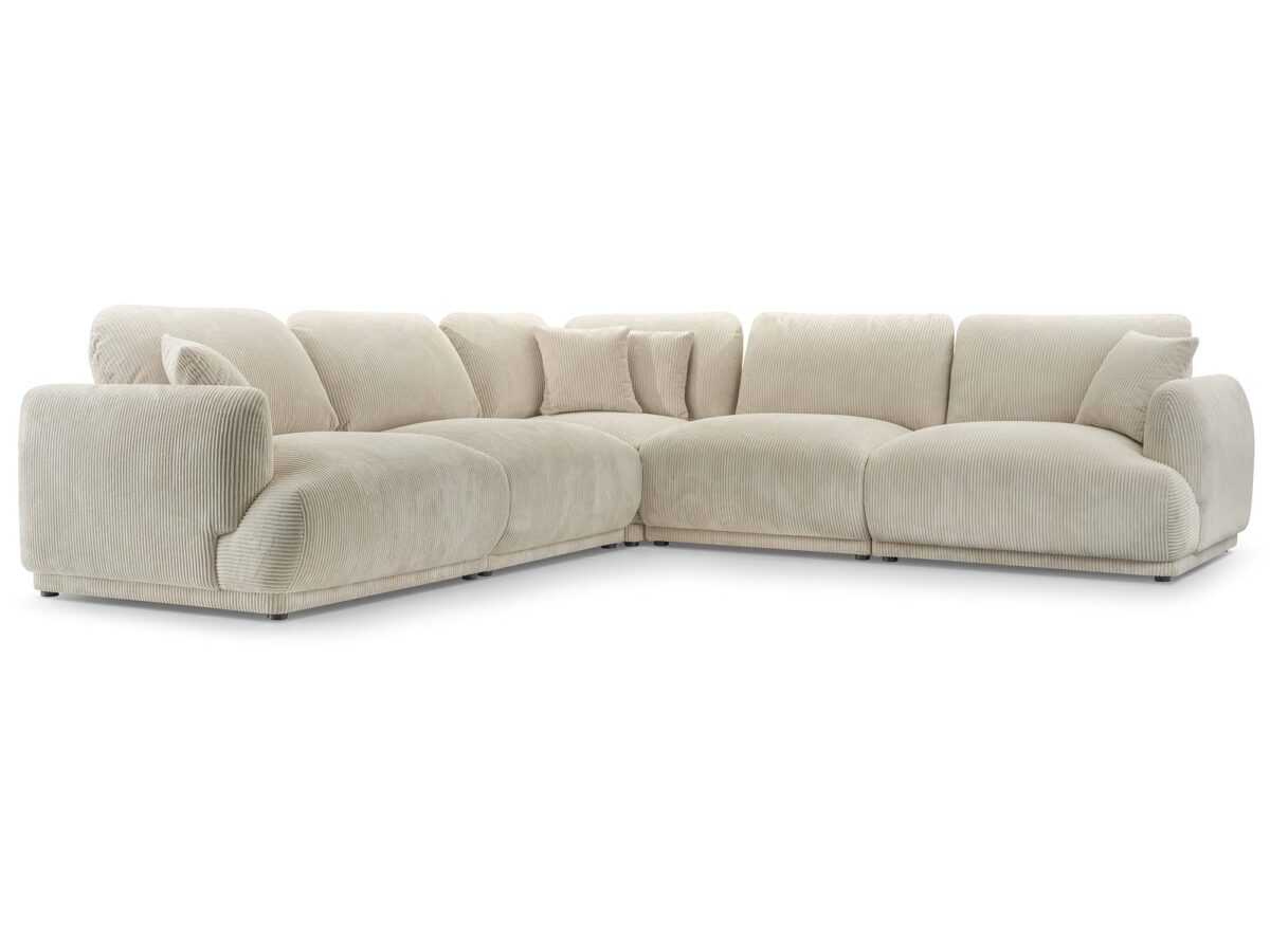 Modernes modulares Ecksofa in U-Form Lazza
