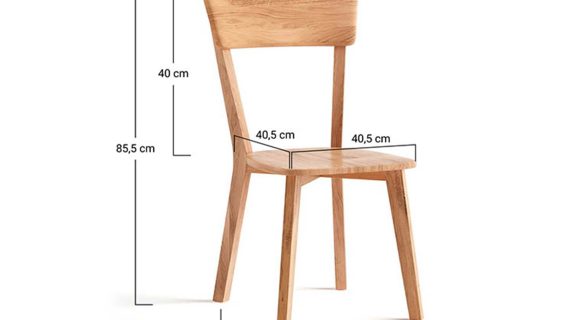 Miniaturka 12 - Krzesło dębowe MAX Tabacco