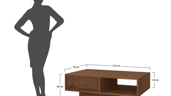 Miniaturka 10 - Klasyczny dębowy nowoczesny stolik Essentia