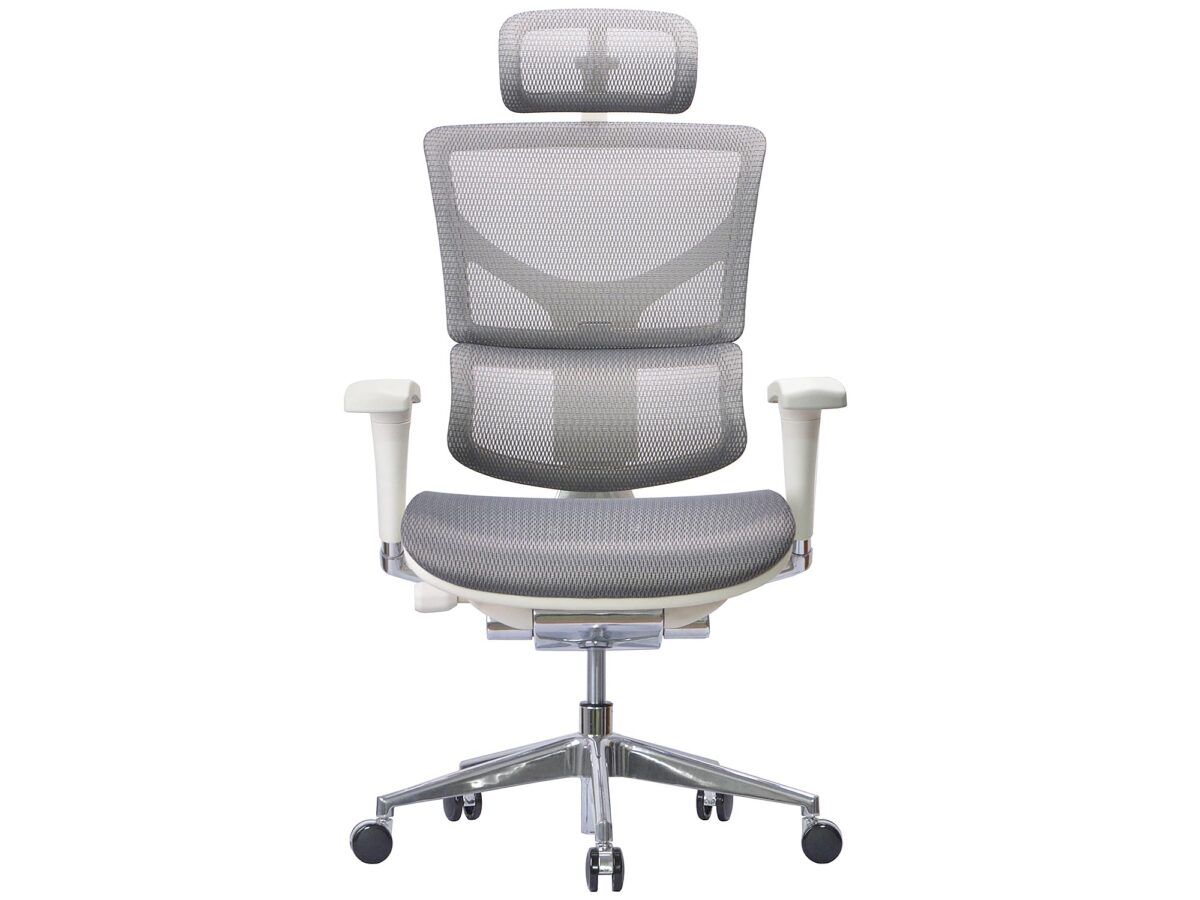 Ergonomischer Büro- und Gamingstuhl weiß ERGOFLY SAIL Alum G T-06 White