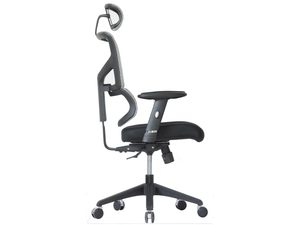 Miniatura 2 - Šedý kancelářské křeslo ergonomiczny siatkowy profil z mechanizmem regulacji