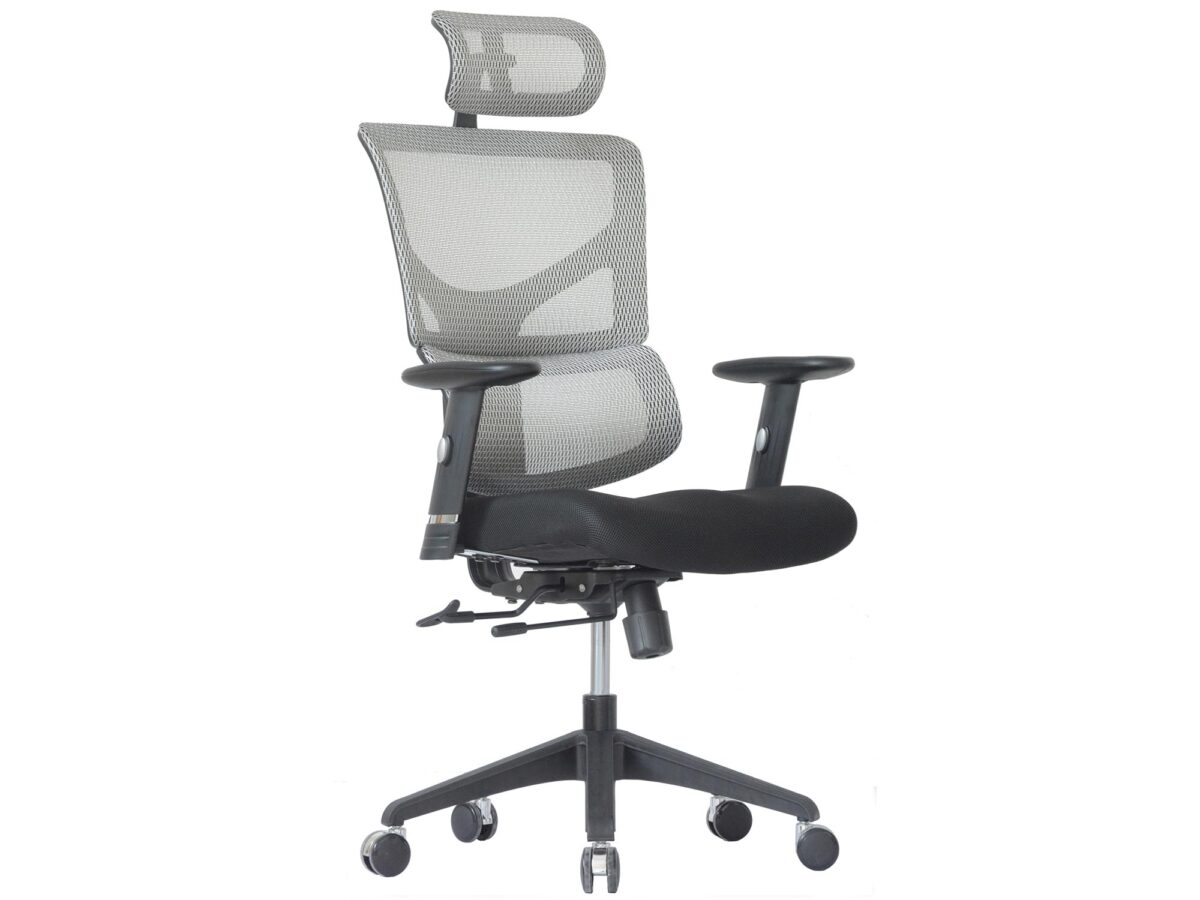 Ergonomické kancelářské a herní křeslo bílé ERGOFLY SAIL-E T-06 White