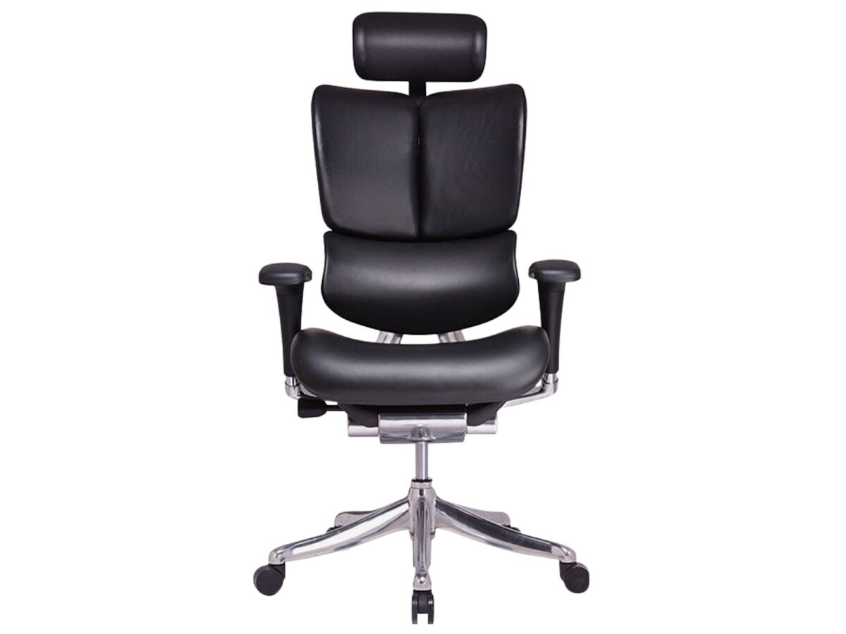 Ergonomischer Büro- und Gamingstuhl Leder ERGOFLY Fly L-06 Brown