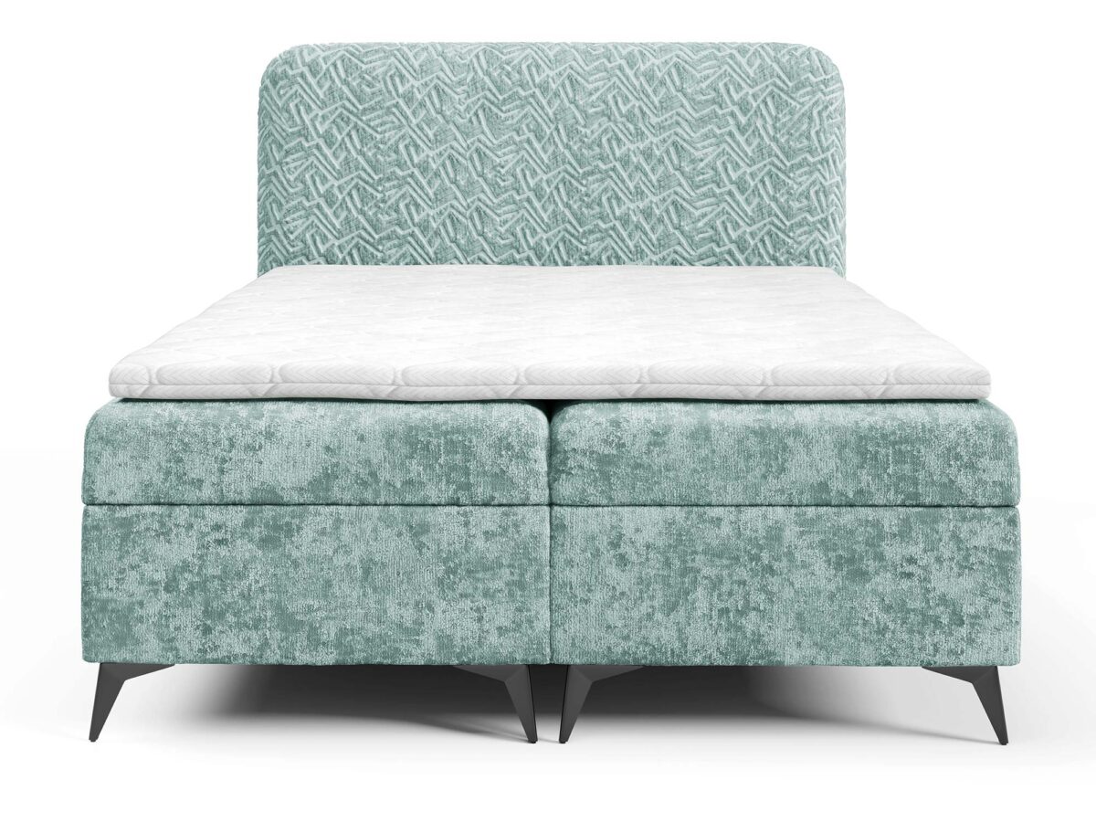 Loft-Boxspringbett mit Bettkasten SKY