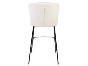 Miniatura 6 - Čalouněná ergonomická barová židle s kovovými nohami STELLA 65 cm