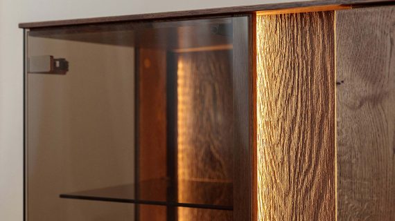 Miniaturka 11 - Klasyczna nowoczesna dębowa witryna Essentia